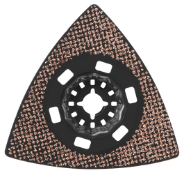 Plateau de ponçage triangulaire au carbure pour outils oscillants multifonctions Starlock®