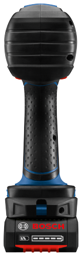 Perceuse sans fil Bosch avec indicateur de niveau de batterie.