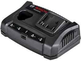 Chargeur Bosch GAX1218V-30, avec port USB.
