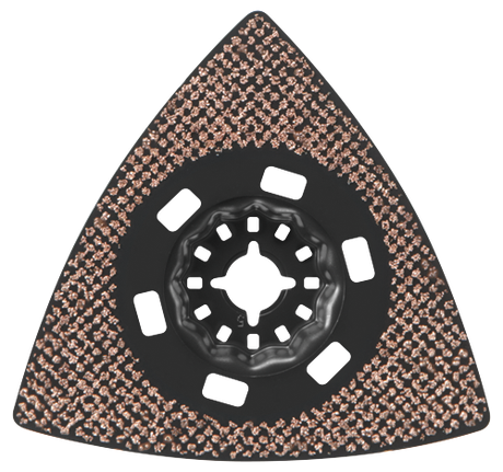 Plateau de ponçage triangulaire au carbure de grain 60 pour outils polyvalents oscillants Starlock®