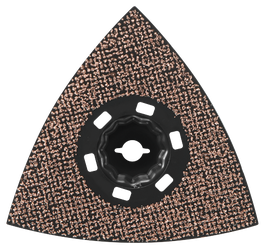Plateau de ponçage triangulaire au carbure pour outils oscillants multifonctions Starlock Max®