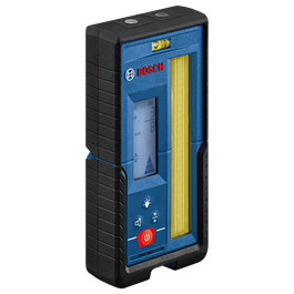 Niveau BOSCH avec affichage en "pouces", une bulle de niveau et divers boutons de commande. L'affichage indique "3 7/8".