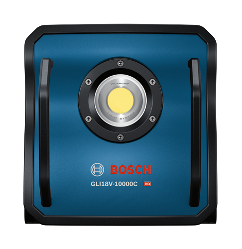 Bosch GLI18V-10000C Projecteur de chantier HD avec "SCANGRIP LIGHT SYSTEM".