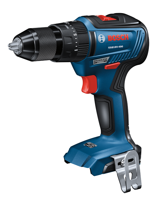 Bosch GSB18V-490 perceuse-visseuse sans fil, avec moteur sans balai.