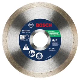 BOSCH DB4543S Lame circulaire 4 1/2", 115mm avec Max RPM 13 300/min.