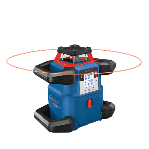 Niveau laser Bosch GRL4000-80CH avec précision ±1/16 po et portée de 4000 pi, indice de protection IP68.