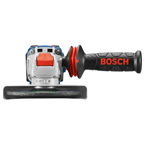 O texto traduzido é:

Outil électroportatif Bosch avec inscription "BOSCH" sur la poignée.