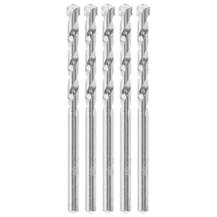 Ensemble de 5 forets à maçonnerie à hélice rapide pour perçage sans percussion de 3/16 po x 2 po x 3 po