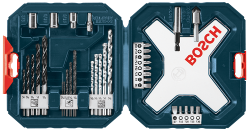 Ensemble mixte de 34 pièces pour perçage et vissage