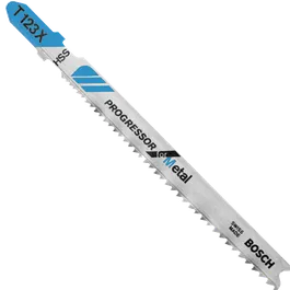 Lame de scie sauteuse Bosch T 123 X PROGRESSOR Métal, "SWISS MADE".