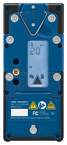 Dispositif Bosch LR40G 3601K69T10, avec une lecture de 20 mm.