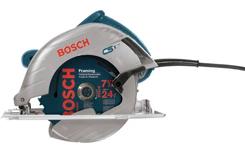 Scie circulaire Bosch CS5, avec lame à charpente, 7 1/4" (184mm) 24T.