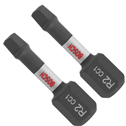 2 embouts courts Driven Impact Tough carrés n°2 de 1 po