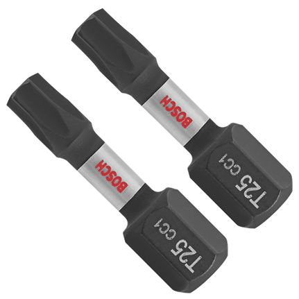 2 embouts courts Driven Impact Tough Torx® n°25 de 1 po