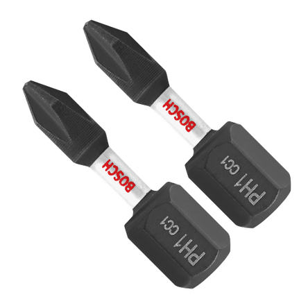 2 embouts courts Driven Impact Tough Phillips® n°1 de 1 po