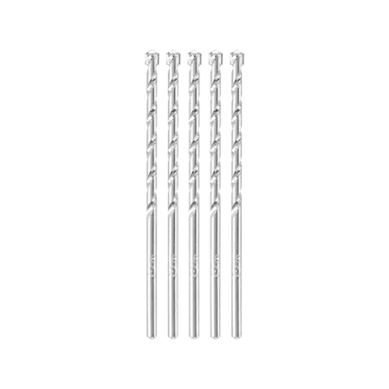 Ensemble de 5 forets à maçonnerie à hélice rapide pour perçage sans percussion de 5/32 po x 2 po x 3 po