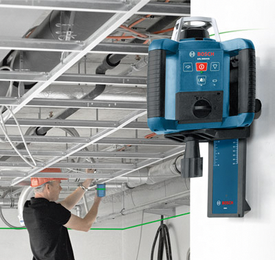 Support mural pour outil de mesure Bosch.