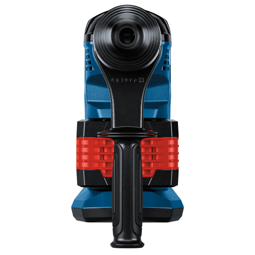 Outil électroportatif Bosch, bleu, noir et rouge, avec le logo Bosch.