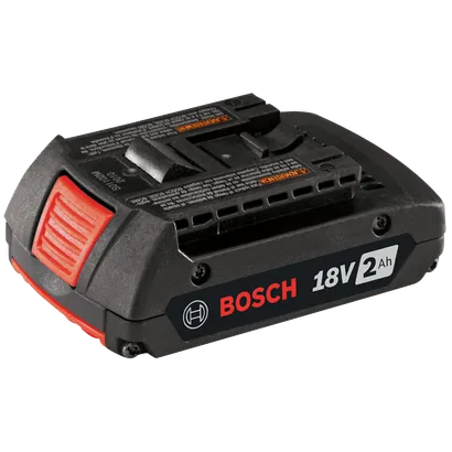 Batterie Bosch 18V 2Ah, modèle S01102M.