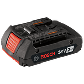 Batterie Bosch 18V 2Ah, modèle S01102M.