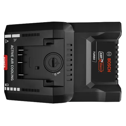 Bosch AMPShare II Turbo battery, Active Air Cooling, Bouton marche/arrêt.