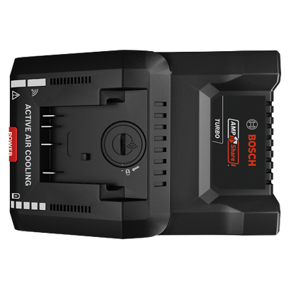 Bosch AMPShare II Turbo battery, Active Air Cooling, Bouton marche/arrêt.