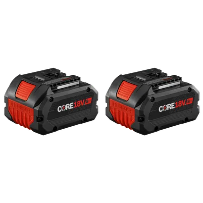 Bloc de batteries CORE18V 8 Ah, avec le logo Bosch.