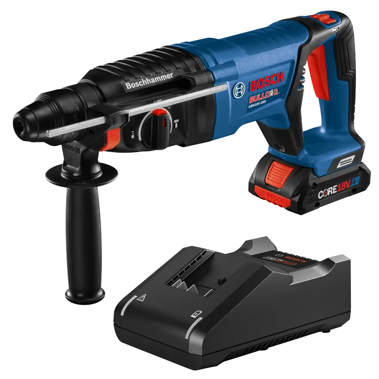 Bosch BULLDOG GBH18V-26D marteau perforateur et chargeur.