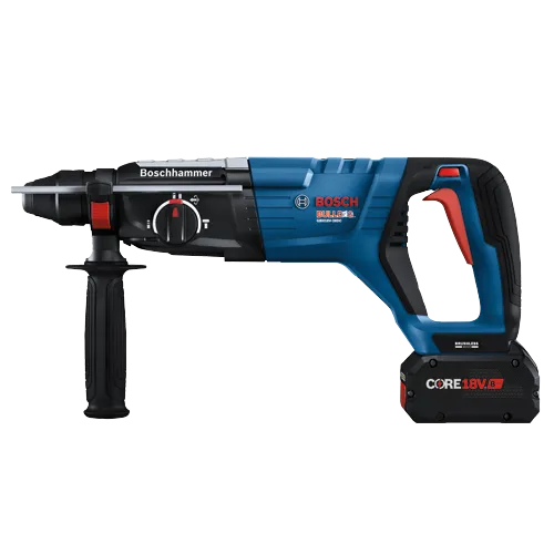 Bosch BULLDOG GBH18V-28DC perceuse à percussion avec batterie CORE18V 8Ah.