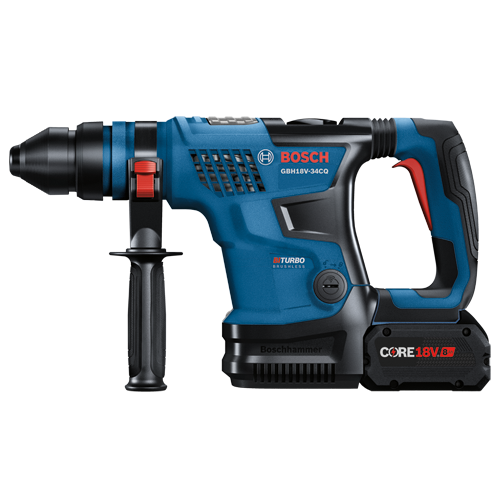 Bosch GBH18V-34CQ Turbo Perceuse à percussion sans fil Brushless avec batterie CORE18V 8Ah.