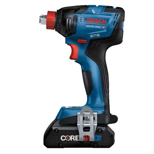 Bosch GDX18V-1860C HD, visseuse à chocs sans balais, batterie CORE18V 4 Ah.