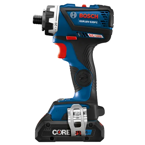 Bosch GSR18V-535FC perceuse sans fil avec batterie CORE 3.1 4Ah.
