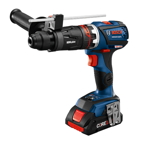 Perfeito. Aqui está a tradução:

**Perceuse Bosch GSR18V-535FC avec SDS-plus et batterie CORE18V.**