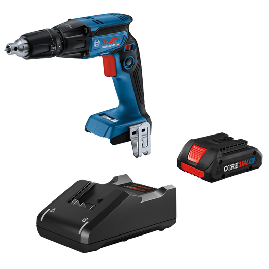 Bosch GTB18V-45 HD perceuse sans balais, batterie et chargeur, avec batterie CORE18V 4Ah.