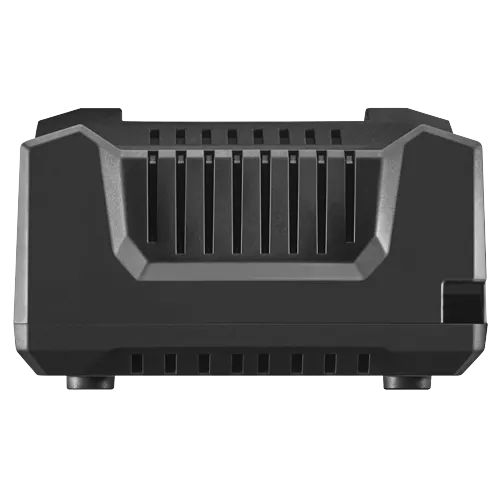 Dispositif rectangulaire noir avec des fentes d'aération et deux pieds.