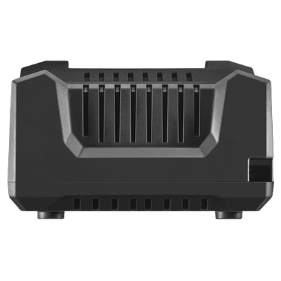 Dispositif rectangulaire noir avec des fentes d'aération et deux pieds.