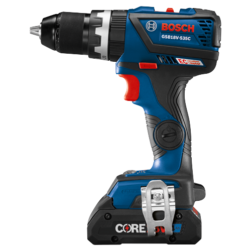 Bosch GSB18V-535C perceuse-visseuse sans fil avec une batterie CORE 4Ah.