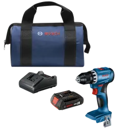 Bosch GSR18V-400 HD, avec sac, deux batteries 18V 2Ah et un chargeur.