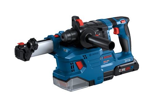 Bosch BULLDOG GBH18V-22 avec batterie CORE18V 4Ah.