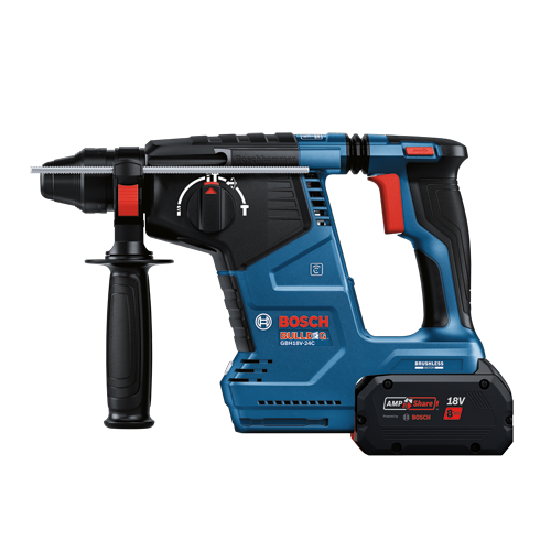 Bosch BULLDOG GBH18V-24C marteau perforateur avec batterie 18V 8Ah.