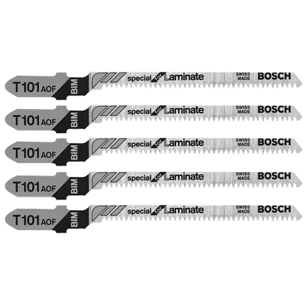 Lames de scie sauteuse pour stratifié à pied en T Special for Laminate de 3-1/4 po à 20 dents par pouce, 5 pièces