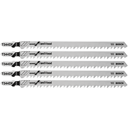 Lames de scie sauteuse à pied en T Speed for Hardwood de 6 po à 6 dents par pouce, 5 pièces