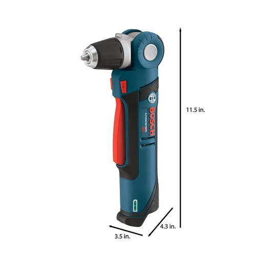 Bosch Perceuse 12 V Lithium-ion de 11,5 po x 4,3 po x 3,5 po.