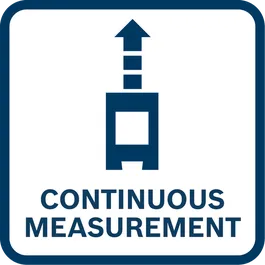 Outils de mesure icône positive pour le web : Mesure continue GLM
