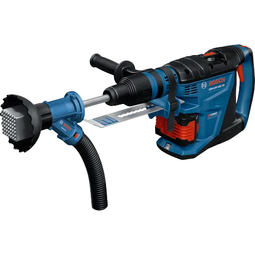 Marteau perforateur 18 V Bosch GHB18V-40C avec le dispositif de collecte de poussière SDS max® et Spline HDC310.