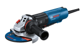 Meuleuse d'angle Bosch GWS14-60PD avec une lame circulaire marquée "Bosch", "Type 27" et "150mm".