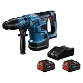 Perfeito. Aqui está a tradução:

Perceuse à percussion Bosch GBH18V-36C, Turbo Brushless, avec Boschhammer, batteries CORE18V 8Ah et chargeur ACTIVE AIR COOLING.