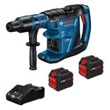 Bosch GBH18V-40C HD Turbo Brushless perceuse à percussion, avec deux batteries CORE18V et chargeur Active Air Cooling.