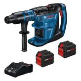 Bosch GBH18V-40C HD Turbo Brushless perceuse à percussion, avec deux batteries CORE18V et chargeur Active Air Cooling.