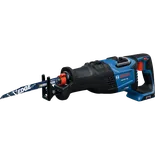 Scie sabre Bosch GSA18V-126, lame marquée 'EDGE EXTREME CUTS Demolition' et '5/8 TPI RDN9V'.
